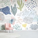 پوستر دیواری کودک فروشگاه قلعه کاغذ دیواری