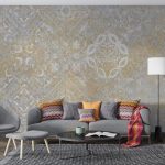 پوستر دیواری داماسک فروشگاه قلعه کاغذ دیواری