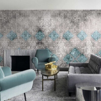 پوستر دیواری داماسک فروشگاه قلعه کاغذ دیواری