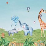 پوستر دیواری حیوانات فروشگاه قلعه کاغذ دیواری