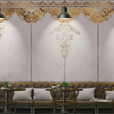 پوستر دیواری داماسک فروشگاه قلعه کاغذ دیواری