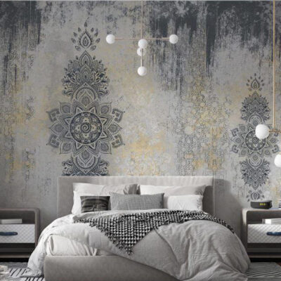 پوستر دیواری داماسک فروشگاه قلعه کاغذ دیواری