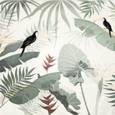 پوستر دیواری برگ فروشگاه قلعه کاغذ دیواری