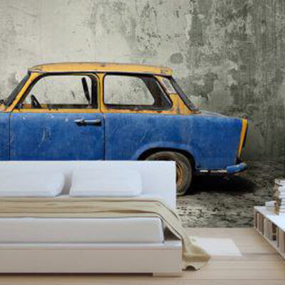 پوستر دیواری ماشین فروشگاه قلعه کاغذ دیواری