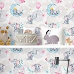 پوستر دیواری فیل فروشگاه قلعه کاغذ دیواری