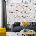 پوستر دیواری طرح آجر فروشگاه قلعه کاغذ دیواری