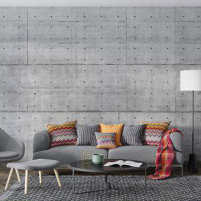 پوستر دیواری طرح بتن فروشگاه قلعه کاغذ دیواری