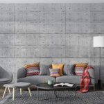 پوستر دیواری طرح بتن فروشگاه قلعه کاغذ دیواری