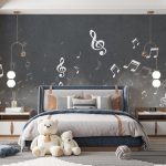 پوستر دیواری موسیقی فروشگاه قلعه کاغذ دیواری