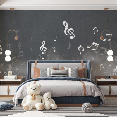 پوستر دیواری موسیقی فروشگاه قلعه کاغذ دیواری