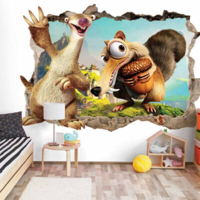 پوستر دیواری عصر یخبندان فروشگاه قلعه کاغذ دیواری