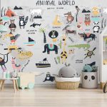 پوستر دیواری حیوانات فروشگاه قلعه کاغذ دیواری