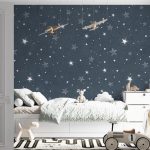 پوستر دیواری کودک فروشگاه قلعه کاغذ دیواری