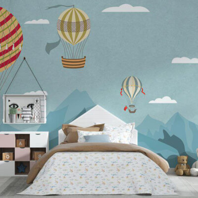 پوستر دیواری بالن فروشگاه قلعه کاغذ دیواری