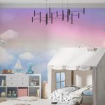 پوستر دیواری کودک فروشگاه قلعه کاغذ دیواری