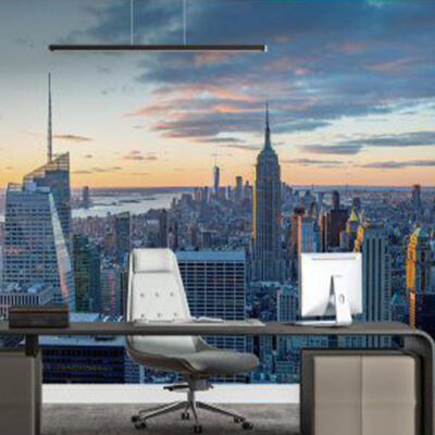 پوستر دیواری شهر و ساختمان فروشگاه قلعه کاغذ دیواری