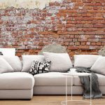 پوستر دیواری طرح آجر فروشگاه قلعه کاغذ دیواری