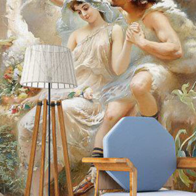 پوستر دیواری نقاشی فروشگاه قلعه کاغذ دیواری