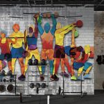 پوستر دیواری ورزشی فروشگاه قلعه کاغذ دیواری