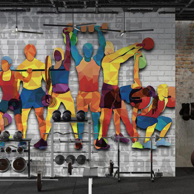 پوستر دیواری ورزشی فروشگاه قلعه کاغذ دیواری