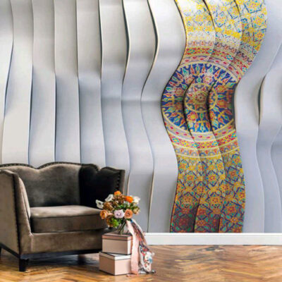 پوستر دیواری سه بعدی فروشگاه قلعه کاغذ دیواری