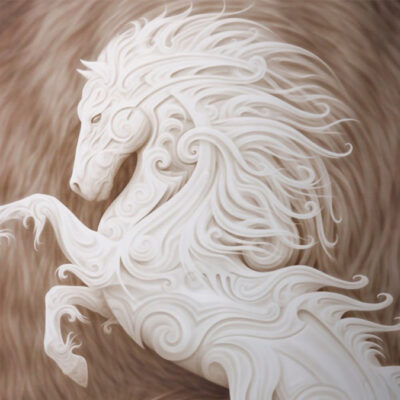 پوستر دیواری اسب فروشگاه قلعه کاغذ دیواری