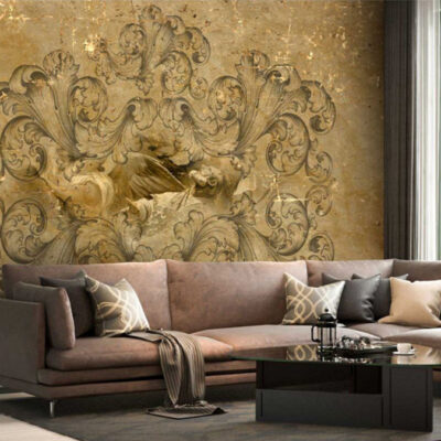 پوستر دیواری داماسک فروشگاه قلعه کاغذ دیواری