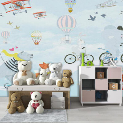 پوستر دیواری بالن فروشگاه قلعه کاغذ دیواری