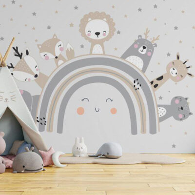 پوستر دیواری کودک فروشگاه قلعه کاغذ دیواری