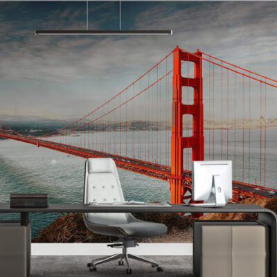 پوستر دیواری شهر و ساختمان فروشگاه قلعه کاغذ دیواری