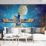 پوستر دیواری اهورامزدا فروشگاه قلعه کاغذ دیواری