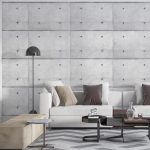 پوستر دیواری طرح بتن فروشگاه قلعه کاغذ دیواری