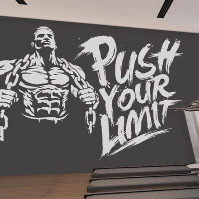 پوستر دیواری ورزشی فروشگاه قلعه کاغذ دیواری