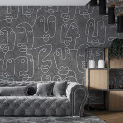 پوستر دیواری چهره و فشن فروشگاه قلعه کاغذ دیواری