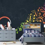 پوستر دیواری موسیقی فروشگاه قلعه کاغذ دیواری