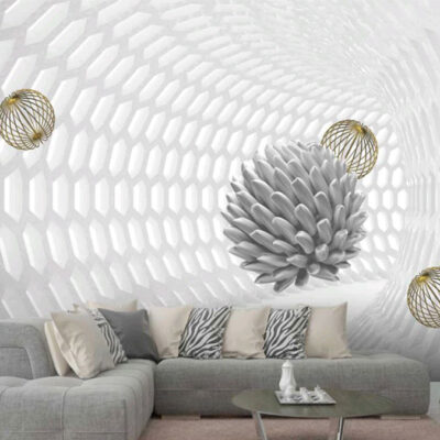 پوستر دیواری سه بعدی فروشگاه قلعه کاغذ دیواری