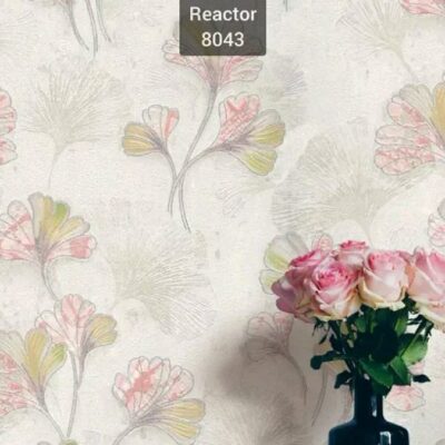 کاغذ دیواری گلدار صورتی