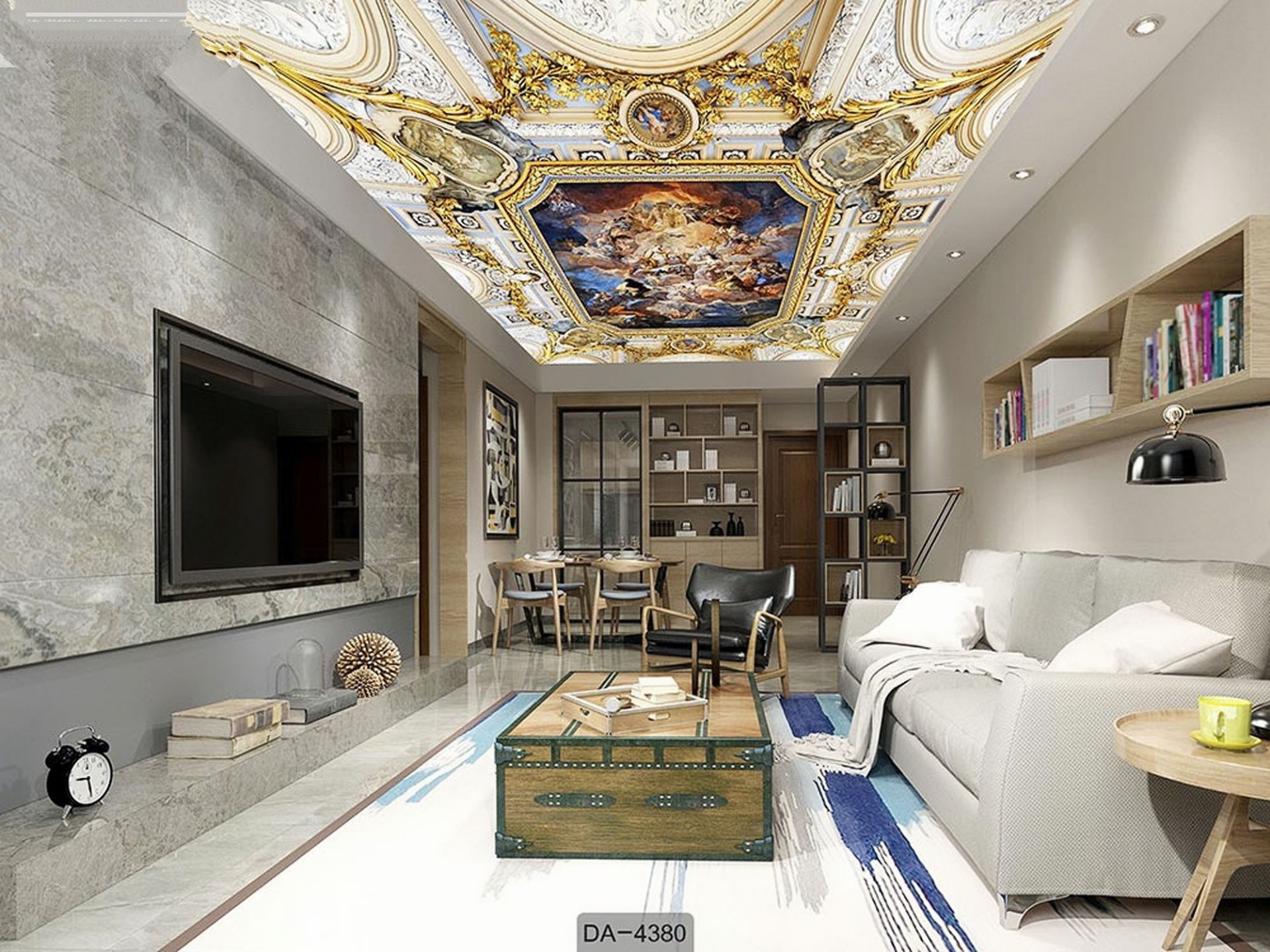 پوستر دیواری برای سقف قلعه کاغذ دیواری