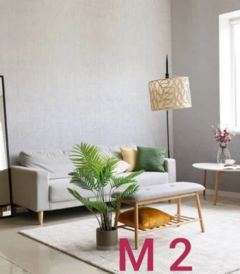 دیوار پوش فومی رولی طوسی روشن قلعه کاغذ دیواری