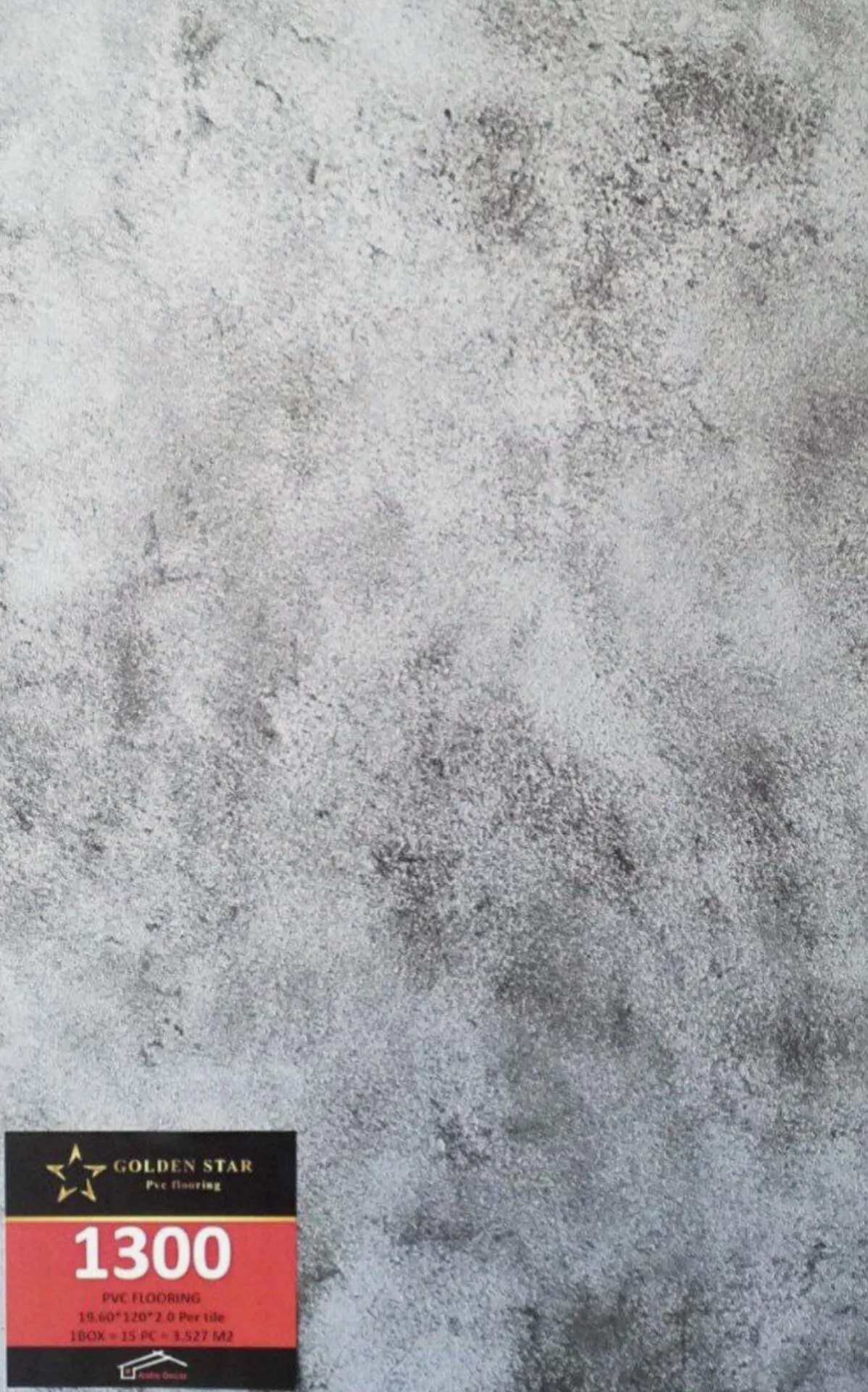 کفپوش پتینه طوسی زغالی گلدن استار فروشگاه قلعه کاغذ دیواری