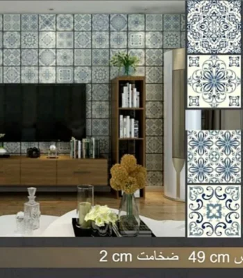 دیوار پوش طرح اسلیمی دکوراسیون قلعه کاغذ دیواری