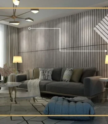 دیوار پوش طرح ترمووال طوسی دکوراسیون قلعه کاغذ دیواری