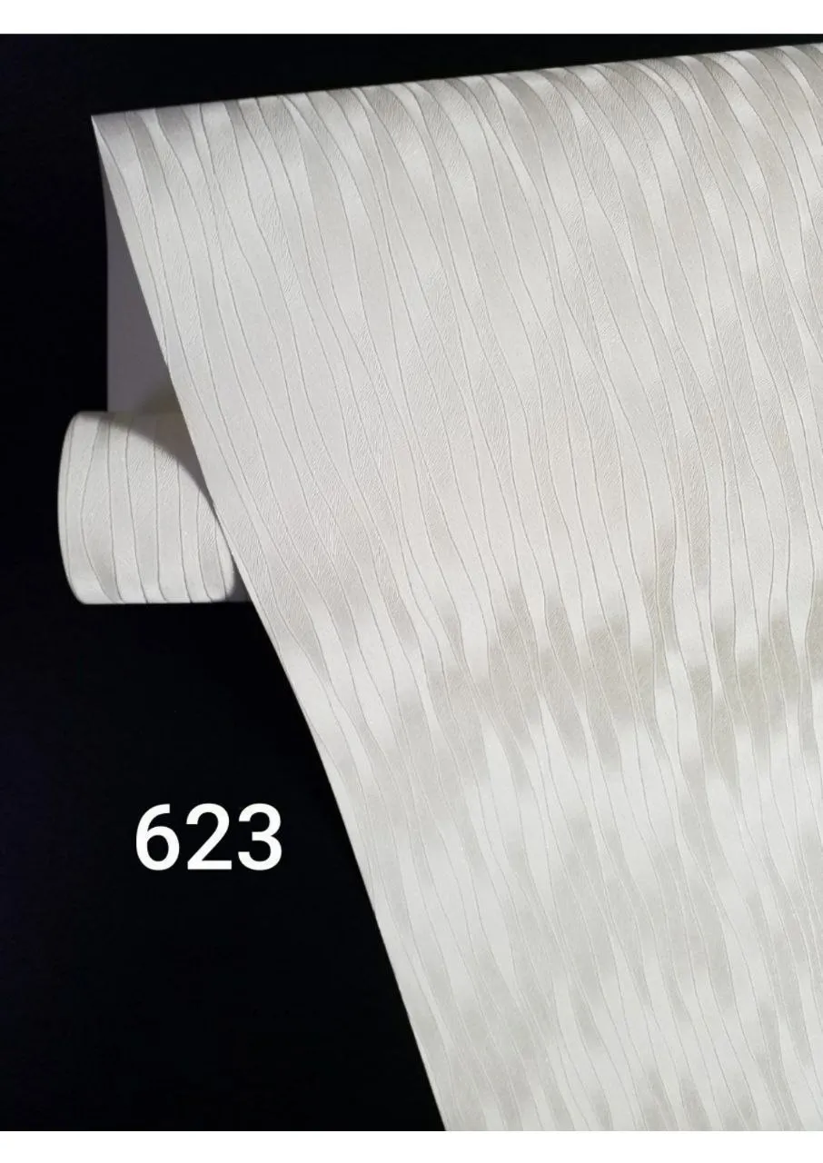 کاغذ دیواری راه راه نقره ای مینیمال دکوراسیون قلعه کاغذ دیواری