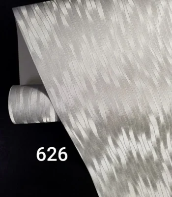 کاغذ دیواری راه راه نقره ای مینیمال دکوراسیون قلعه کاغذ دیواری