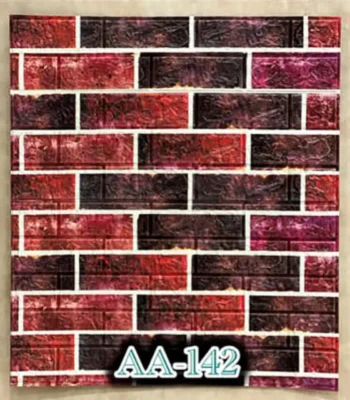 دیوار پوش فومی پشت چسبدار آجر دکوراسیون قلعه کاغذ دیواری