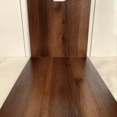 پارکت لمینت قهوه‌ای تیره گرین وود دکوراسیون قلعه کاغذ دیواری