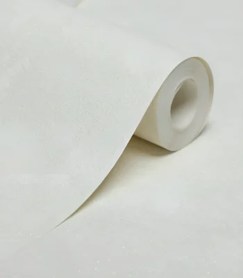 کاغذ دیواری پتینه ساده سفید کرم مون دکوراسیون قلعه کاغذ دیواری