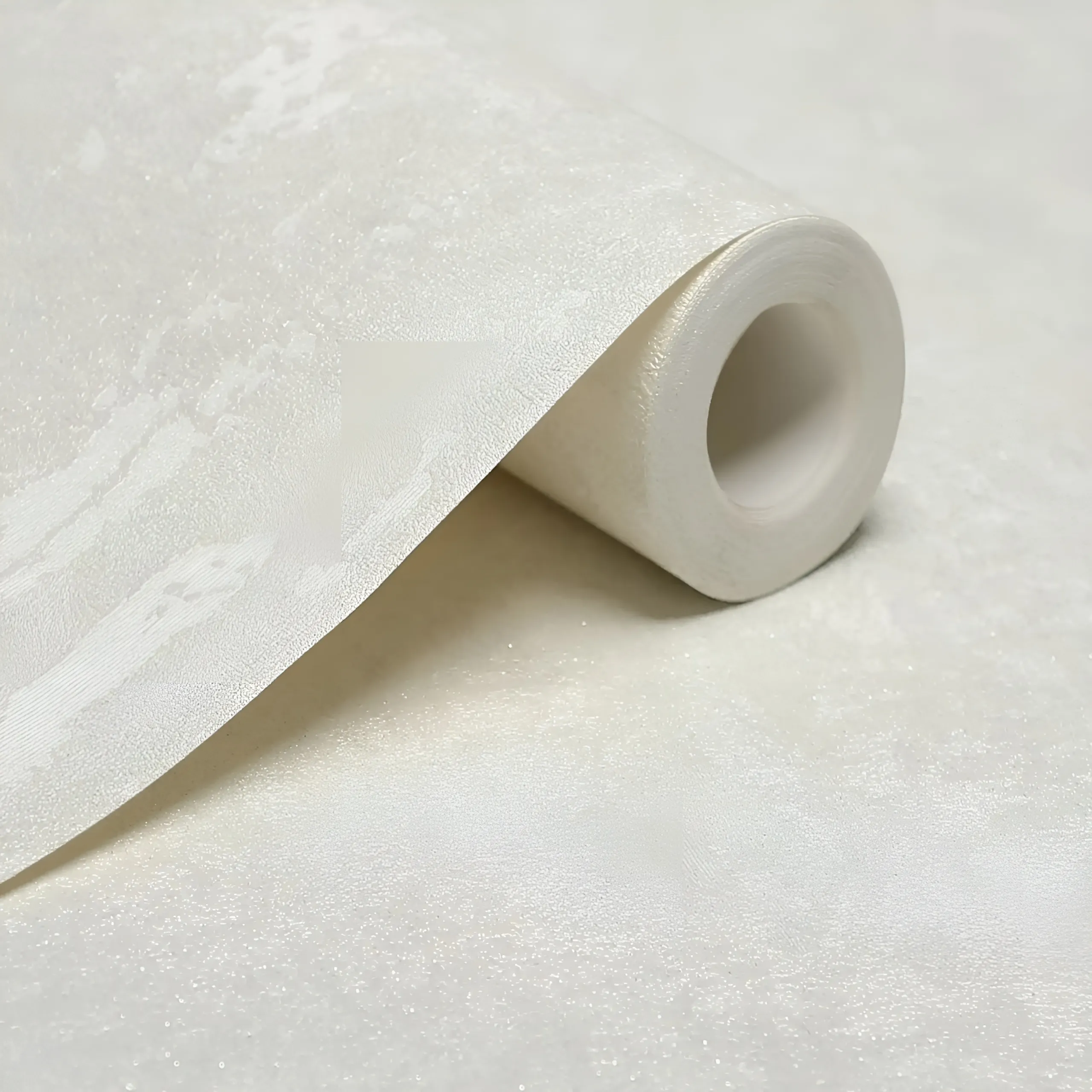 کاغذ دیواری پتینه ساده سفید کرم مون دکوراسیون قلعه کاغذ دیواری