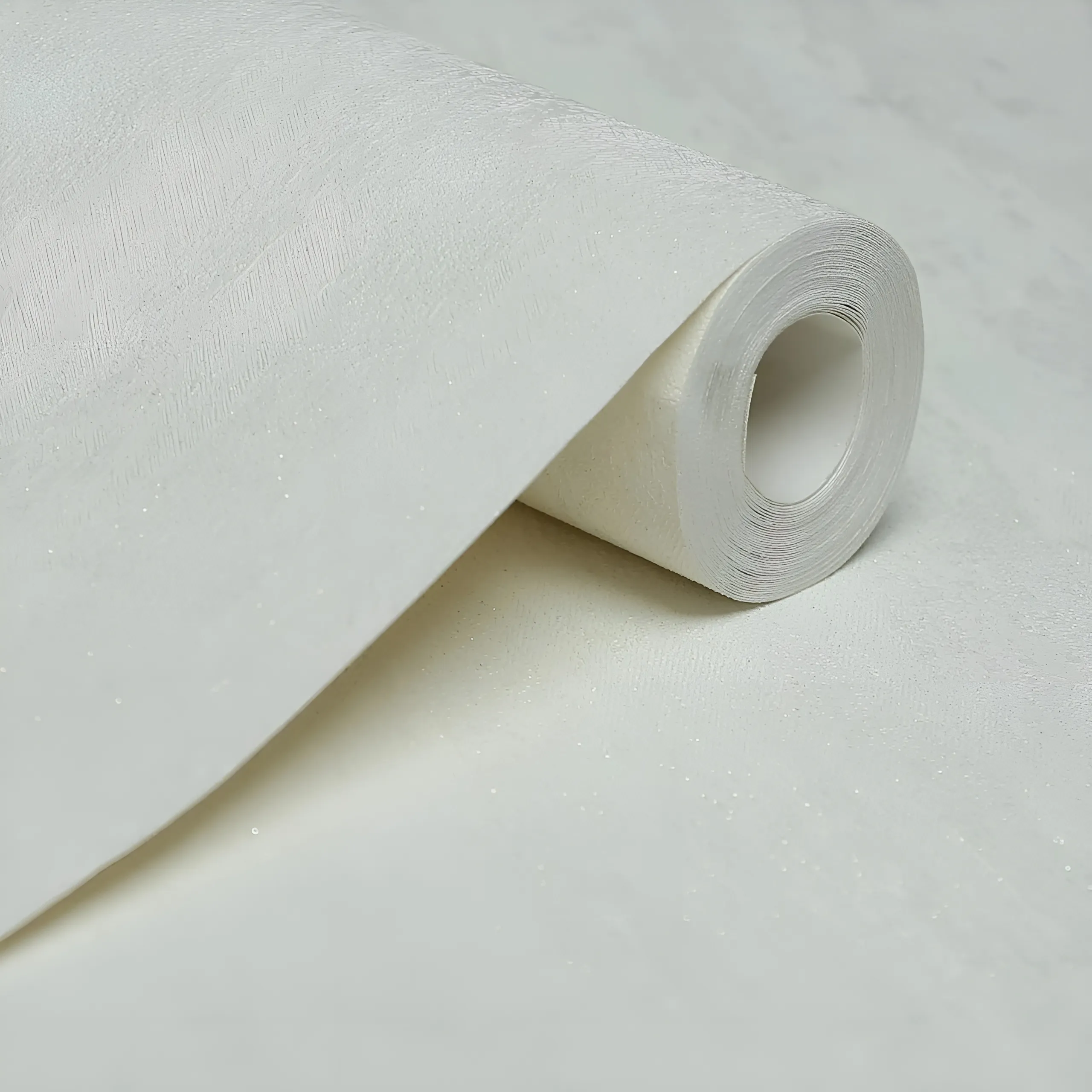 کاغذ دیواری پتینه ساده سفید کرم مون دکوراسیون قلعه کاغذ دیواری