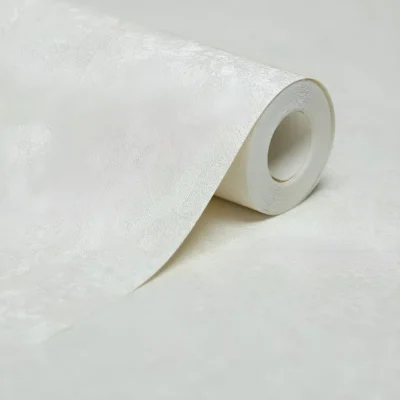 کاغذ دیواری پتینه ساده سفید مون دکوراسیون قلعه کاغذ دیواری